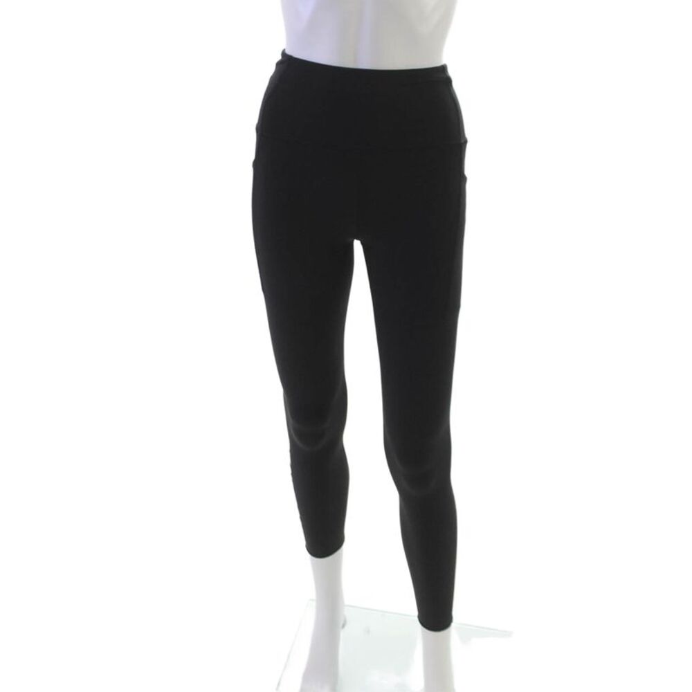 PE Nation Womens Ankle Leggings Black Nylon Size XS